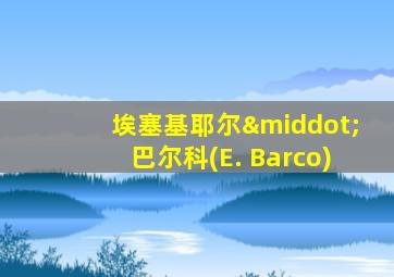 埃塞基耶尔·巴尔科(E. Barco)